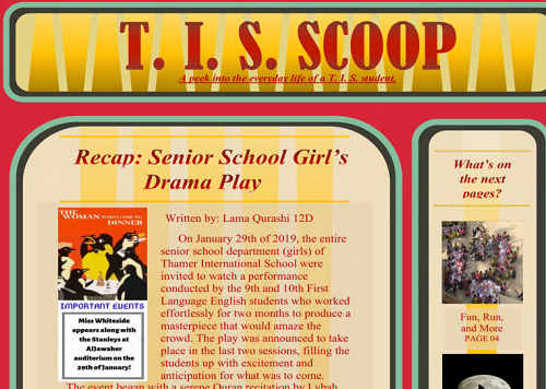 Senior School Girl’s Drama Play - Thamer International Schools