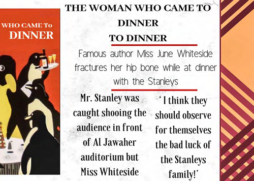 The Woman Who Came To Dinner - Thamer International Schools